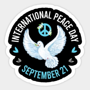 International Day of Peace 21 Sept Sticker